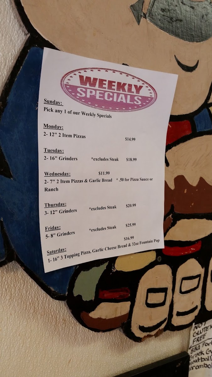 Menu Mancino's Pizza & Grinders-4