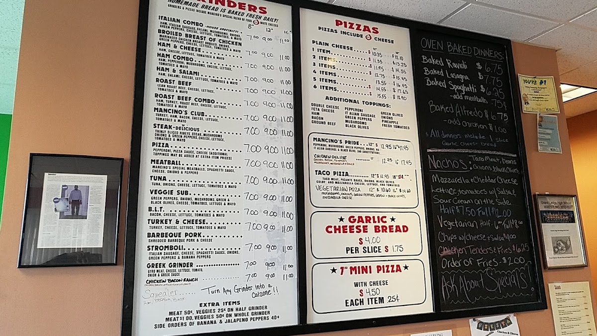 Menu Mancino's Pizza & Grinders-5